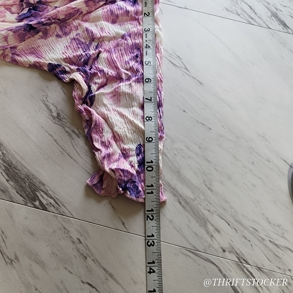 LuLaRoe purple floral kimono - Picture 5 of 7